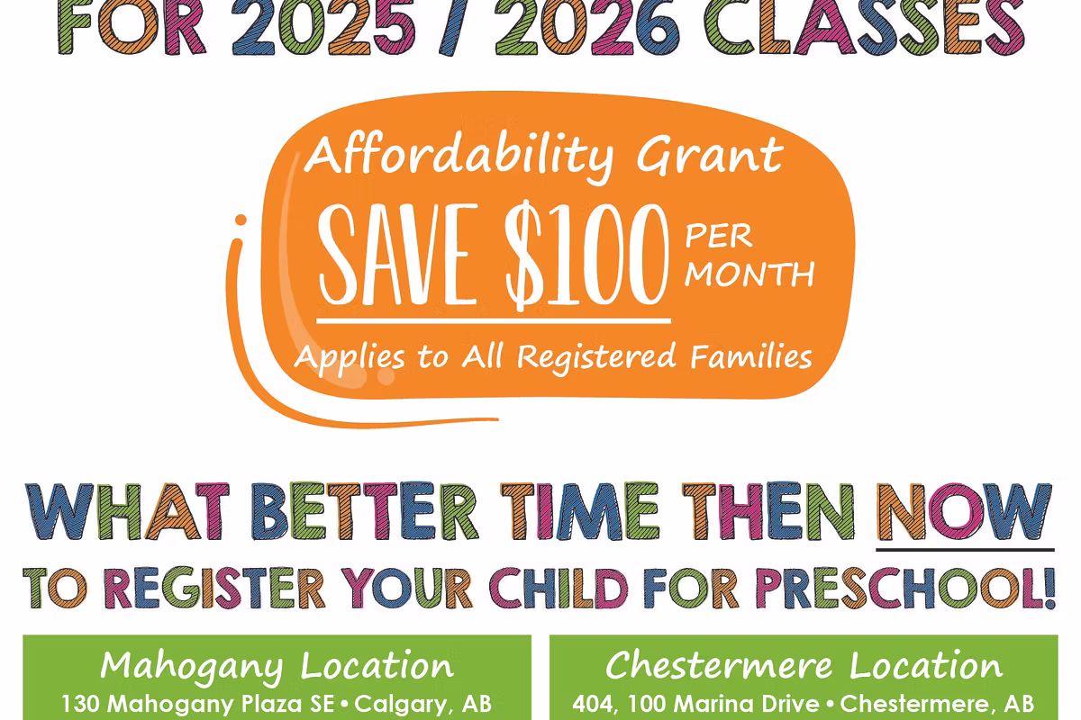 Early Minds Preschool - Chestermere - Licensed Daycare in Chestermere, AB