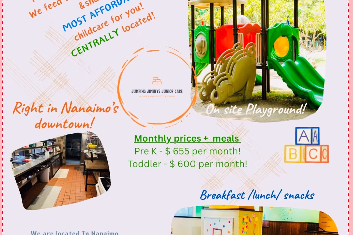 Jumping Jiminys Junior Care - Licensed Daycare in Nanaimo, BC